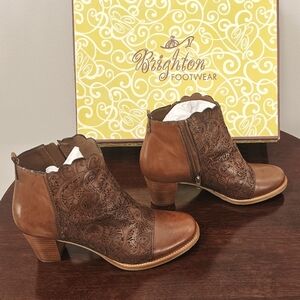 Brighton Glory Luggage Leather Boots